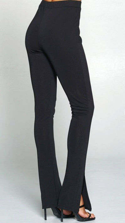 Ponte Slit Hem Pants