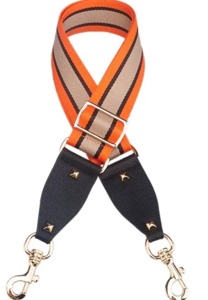 Bold Stripe in Orange - Guitar Strap