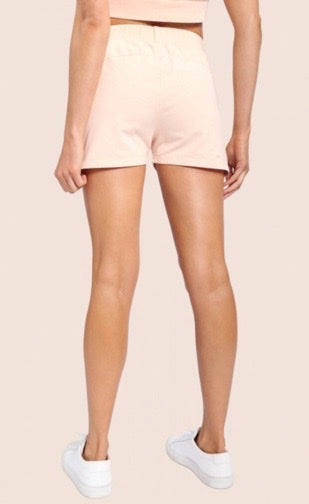 Cotton-Lycra High-Waist Shorts