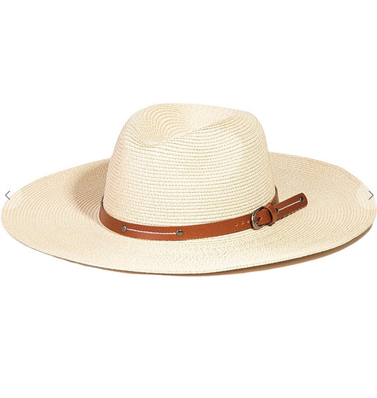 Woven Buckle Band Fedora Hat