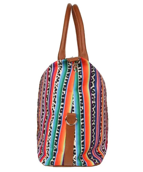 Serape Cheetah Weekender Bag